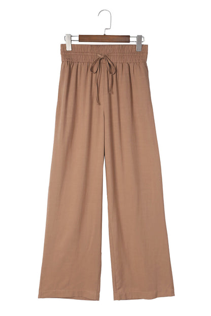 Drawstring Elastic Waist Pants