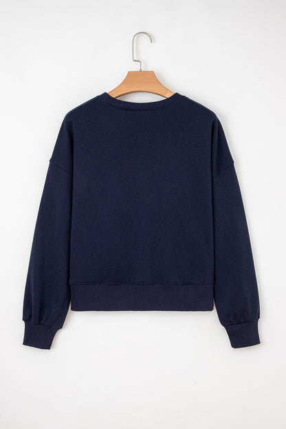 CLASSY UNTIL KICKOFF Patch Game Day Sweatshirt