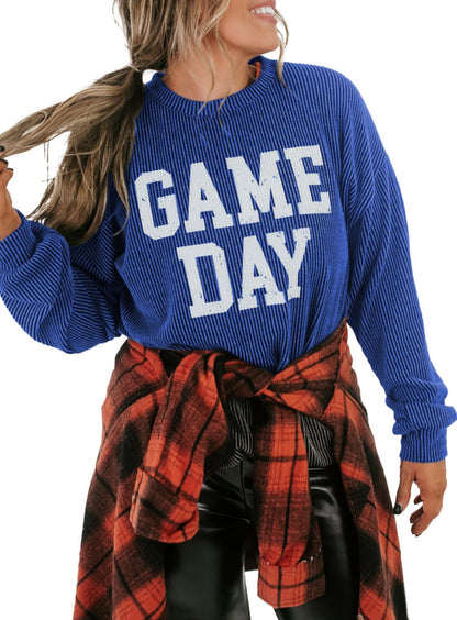 GAME DAY Long Sleeve Crewneck Top