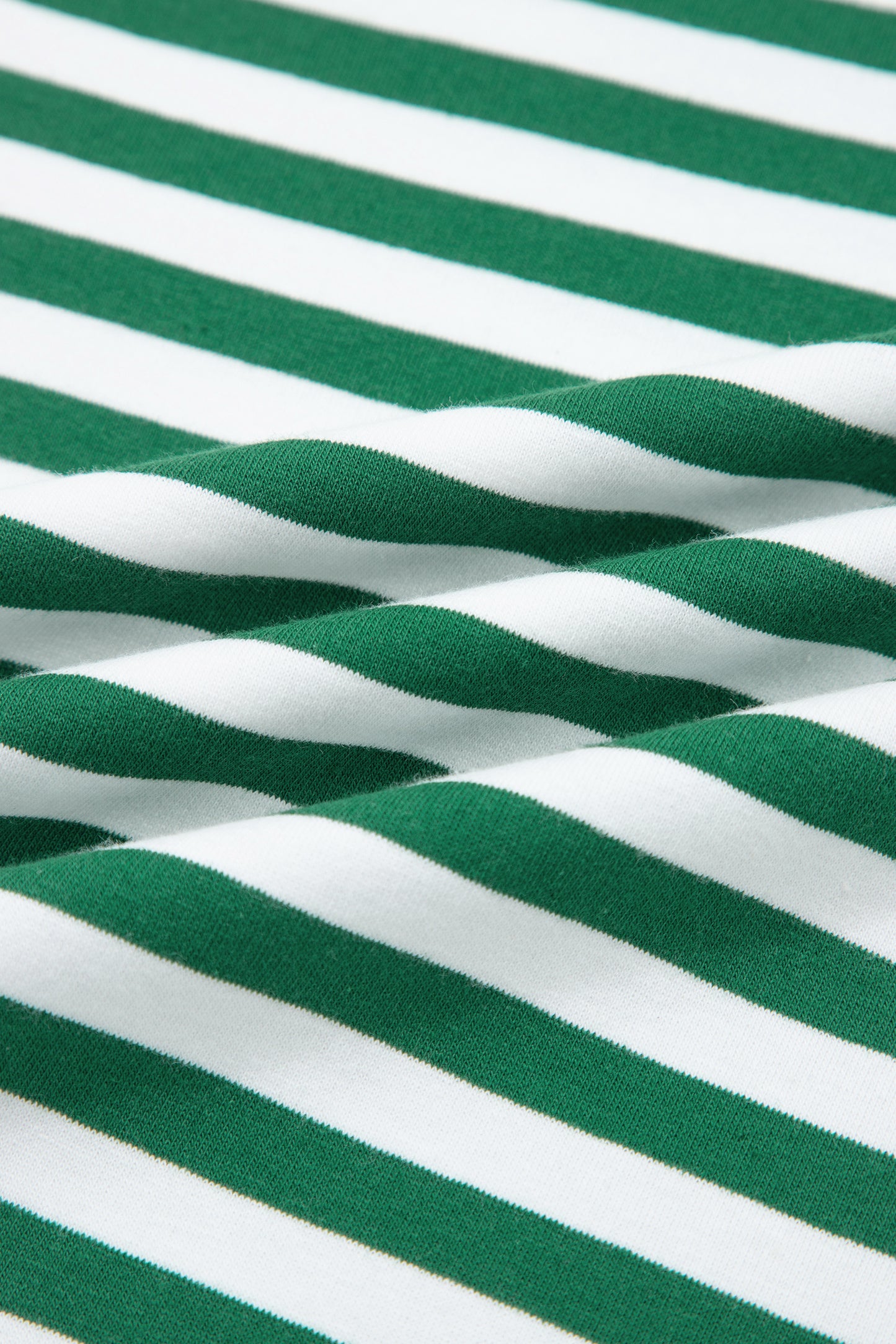 Stripe Terry Knit Top & Shorts Set
