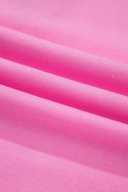 Stripe Contrast Collar Puff Sleeve Ruffle Mini Dress