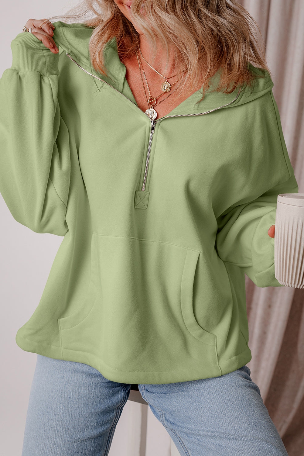 Fleece Lined Kangaroo Pocket Hoodie