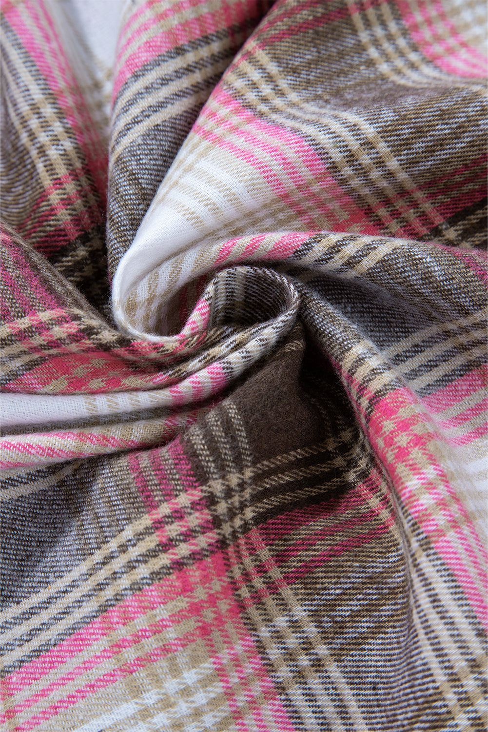 Plaid Flap Pocket Button-Up Shacket