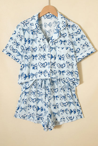 Valentine Cherry & Bow Top and Shorts Set