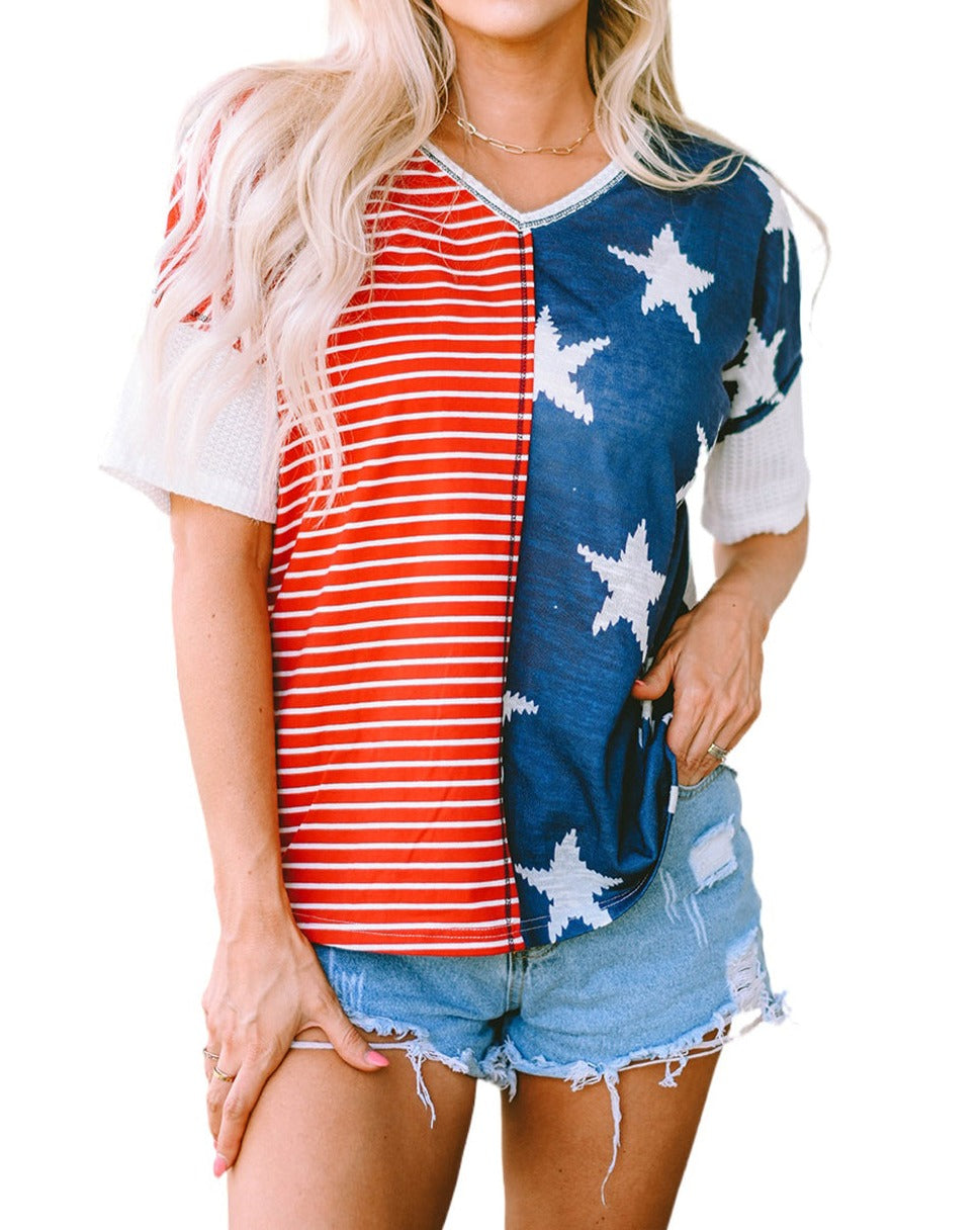 Stars and Stripes Short Sleeve Top