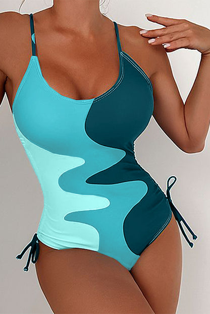 Colorblock One Piece Swimsuit