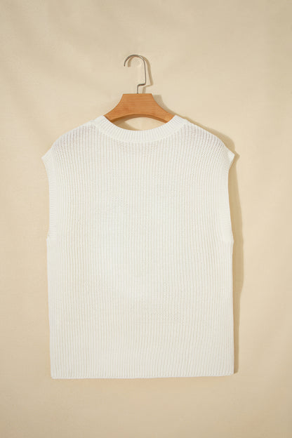 Western Horseshoe Crochet Short Sleeve Sweater