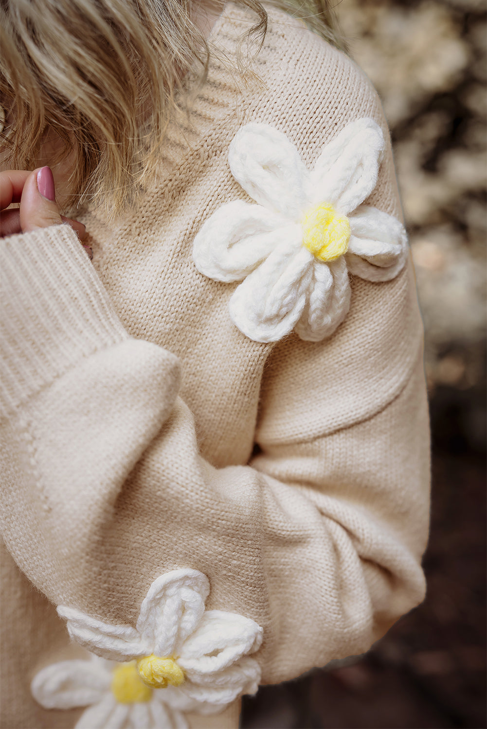 Floral Buttoned Front Cardigan