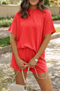 Ribbed Tee and Shorts Set