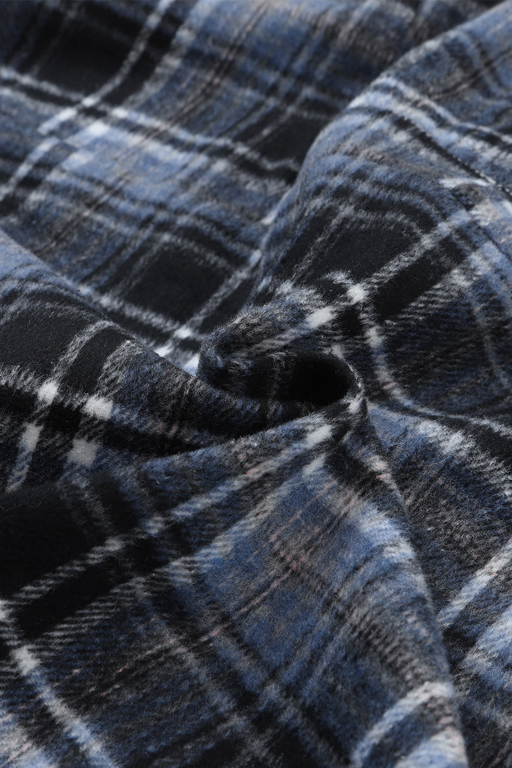 Plaid Pocketed Pullover Hoodie