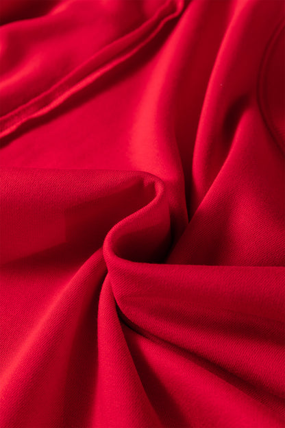 Floral Bow Tie Patch Reverse Seam Sweatshirt