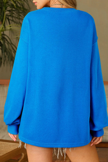 Drop Shoulder Long Sleeve Sweatshirt