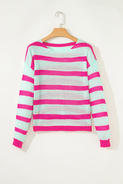 Stripe Round Neck Sweater