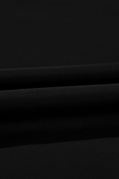 Ruffle Lace Trim V-Neck Short Sleeve Swim Dress