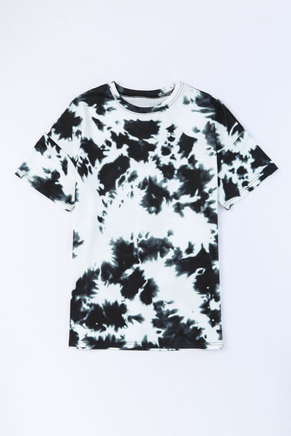 Tie-dye Round Neck Top