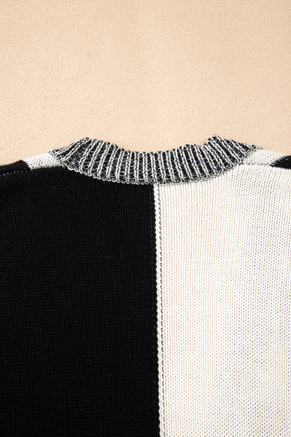 Plus Size Checker Drop Shoulder Open Front Cardigan