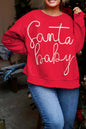 Plus Size Santa Baby Tinsel Sweatshirt