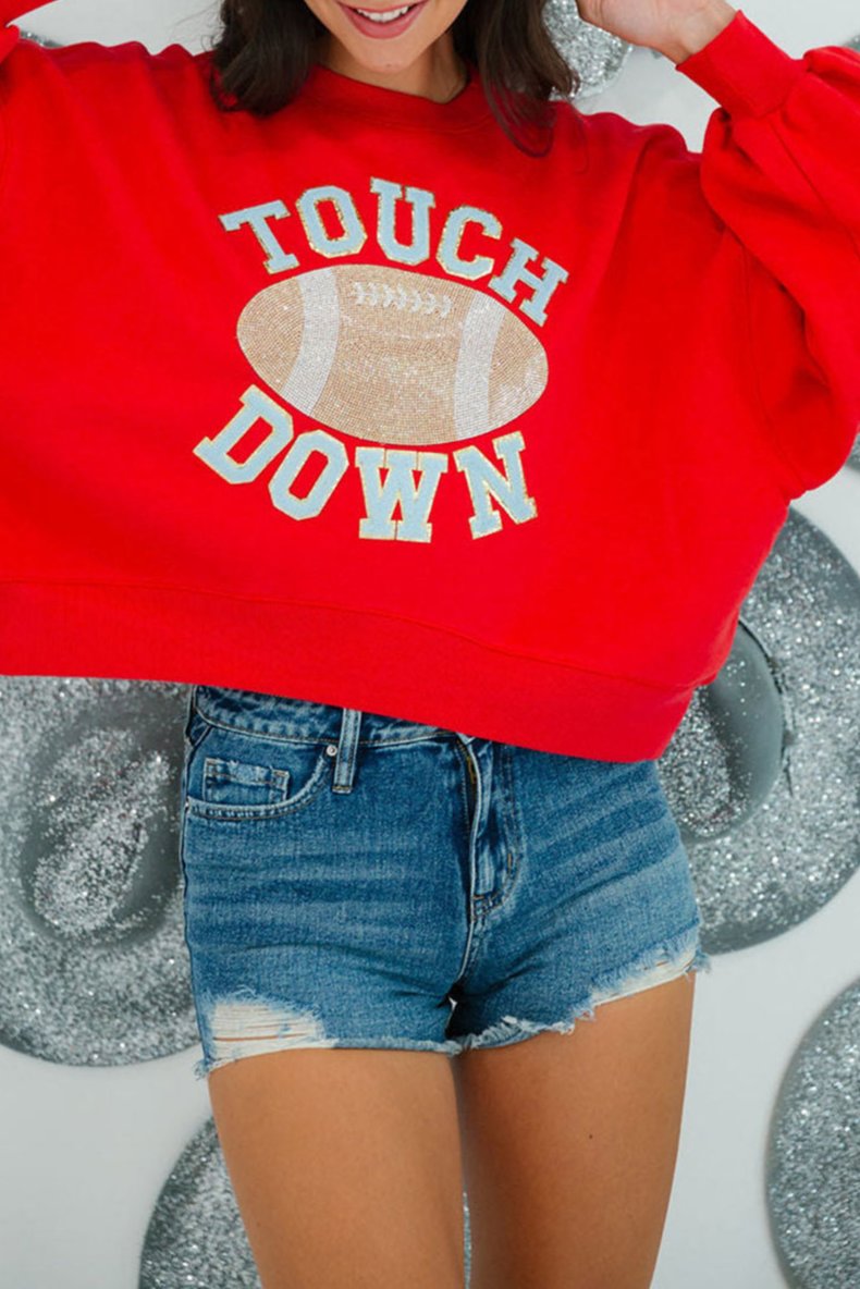 TOUCH DOWN Pullover Sweatshirt