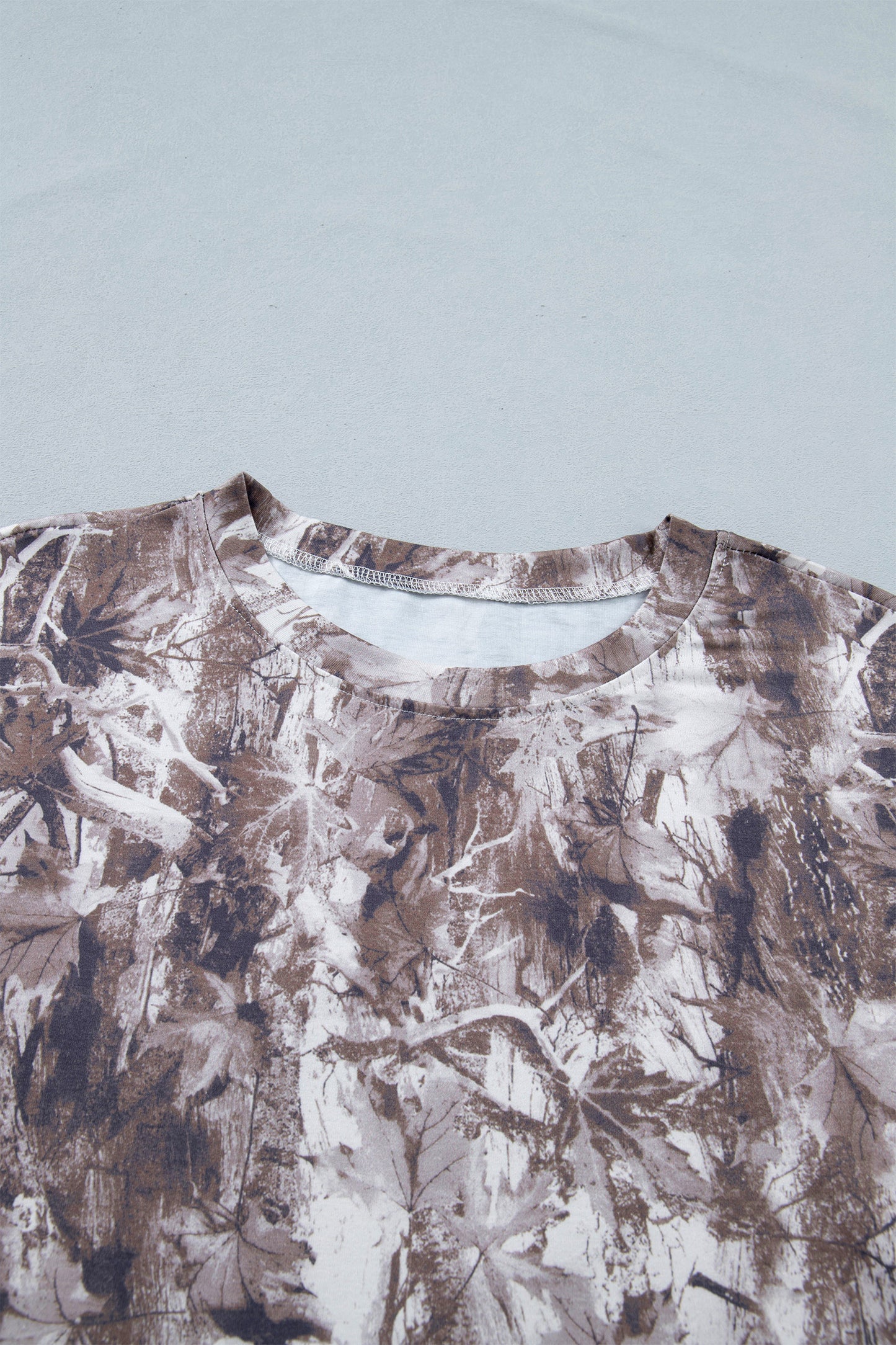 Camo Woodland Drop Shoulder Tunic Tee
