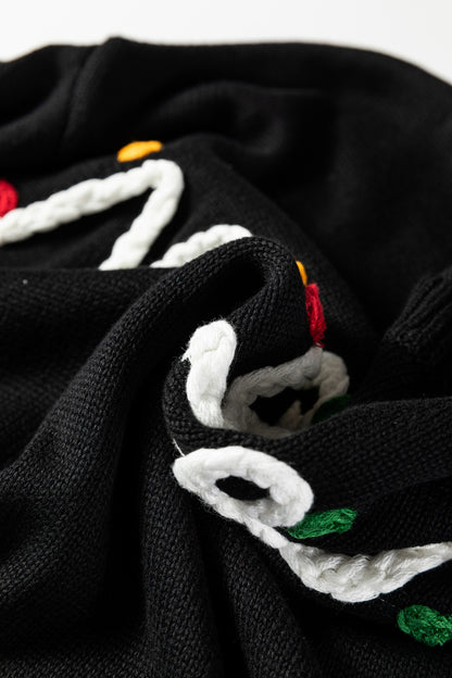 Christmas Merry Dot Dolman Sleeve Sweater