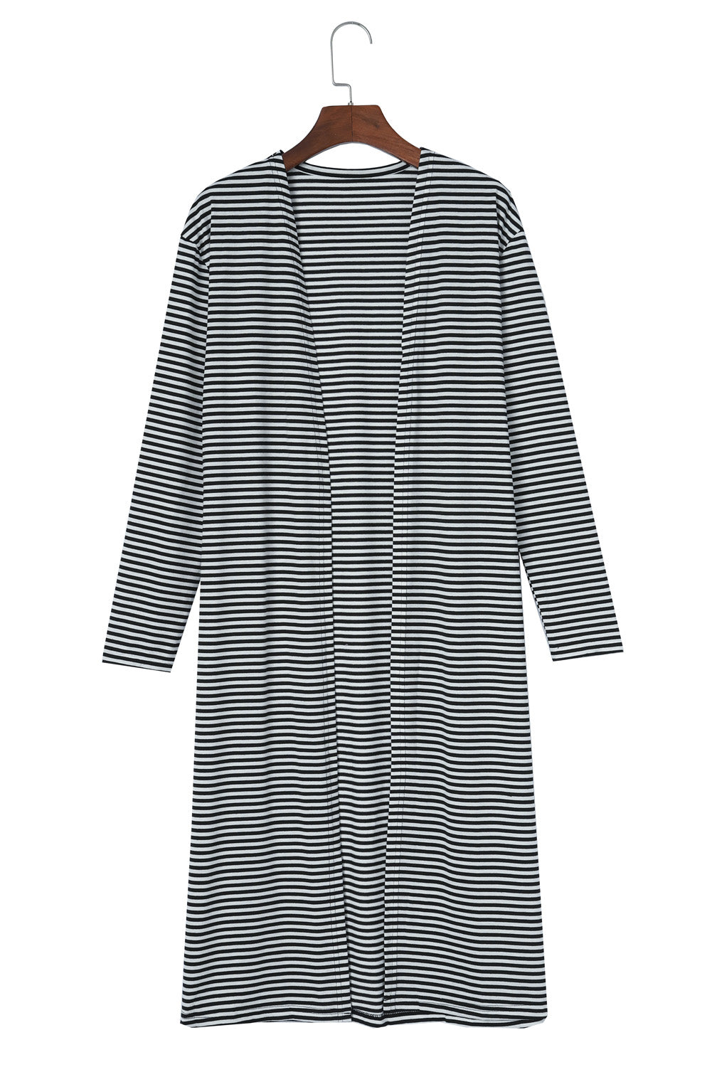 Stripe Open Front Duster Cardigan