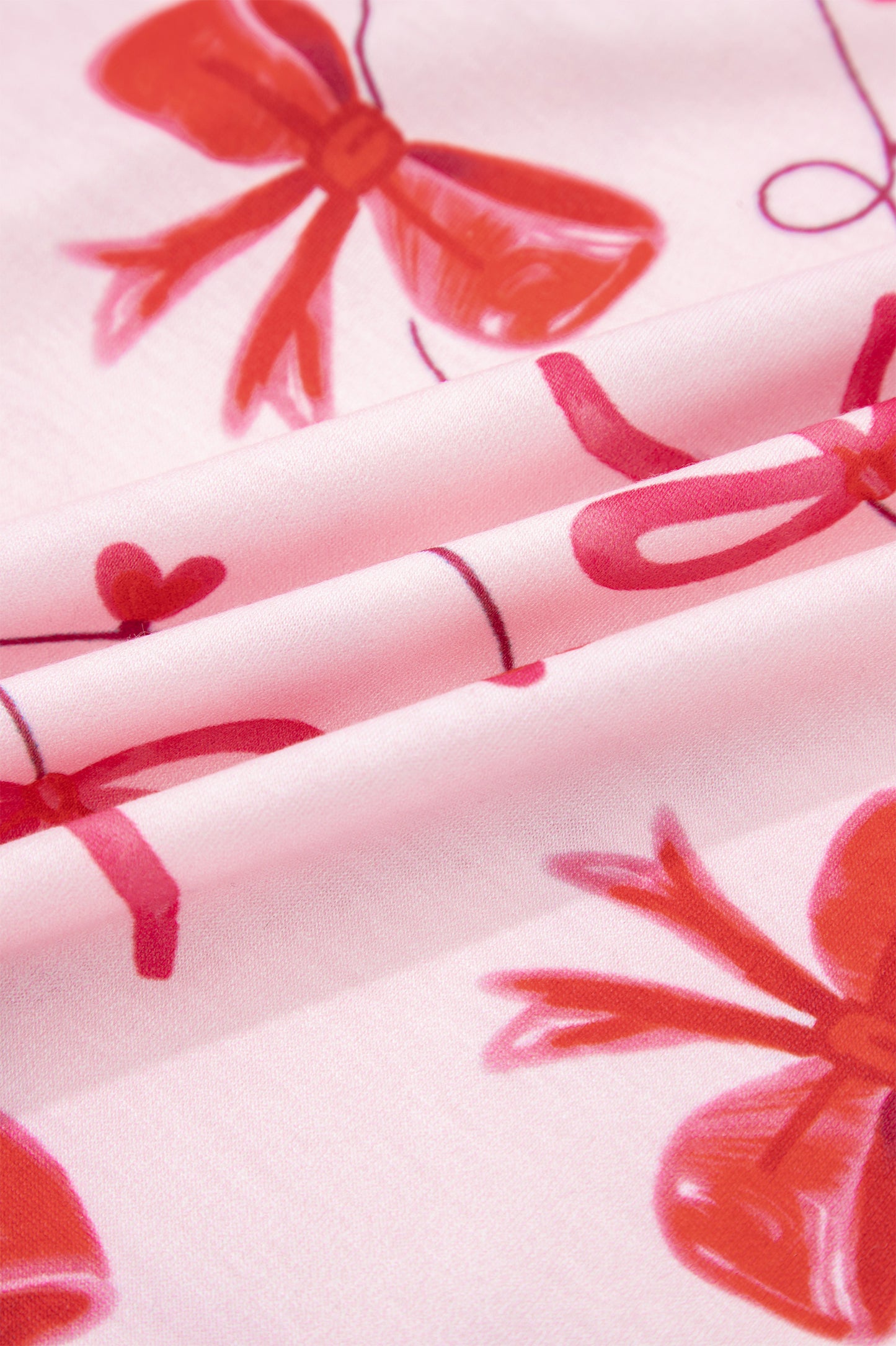 Valentine Bow Tee and Shorts Lounge Set