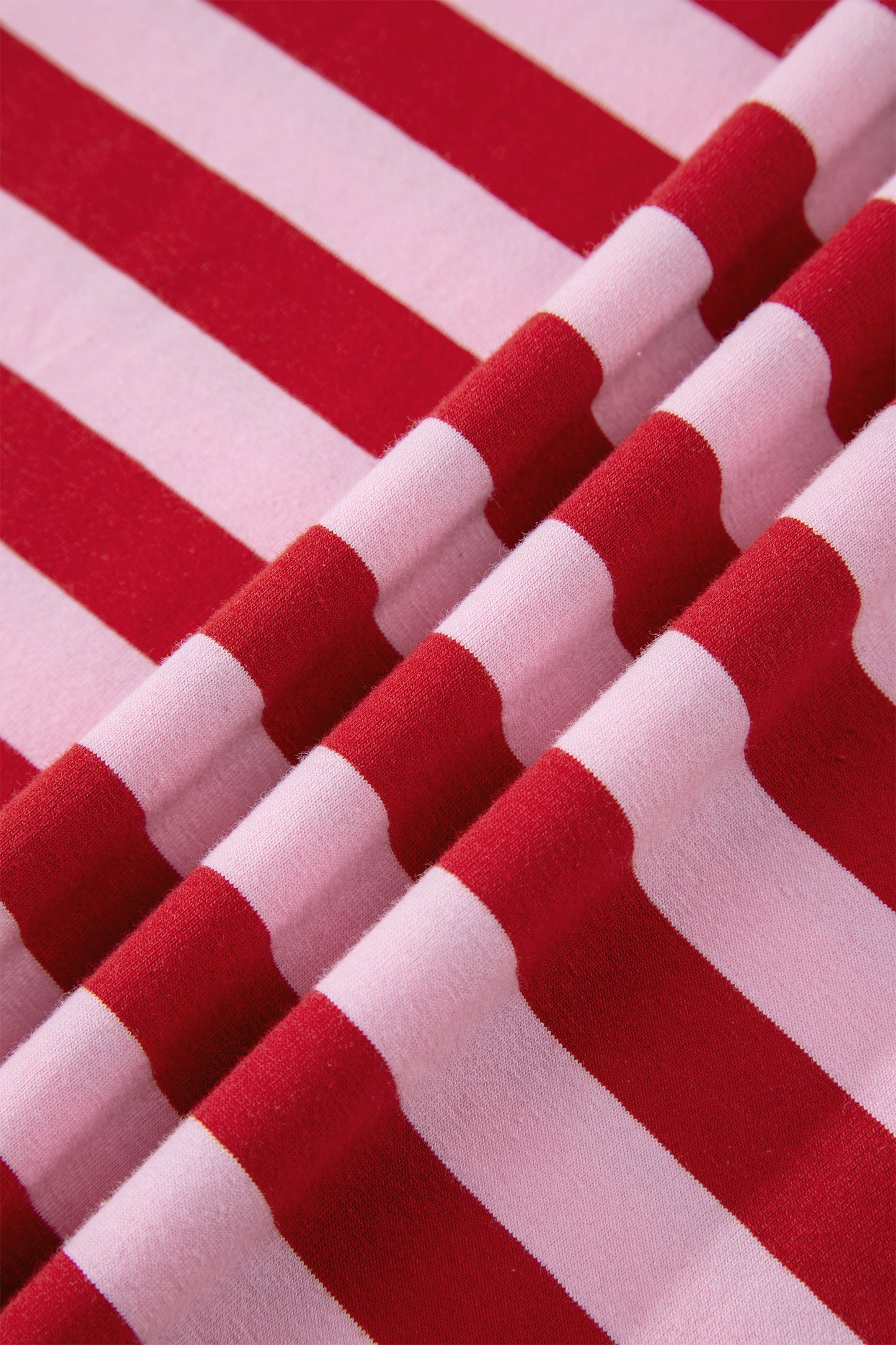 Stripe Split V-Neck Short Sleeve T-Shirt