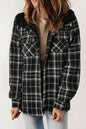 Plaid Sherpa Lined Hooded Shacket