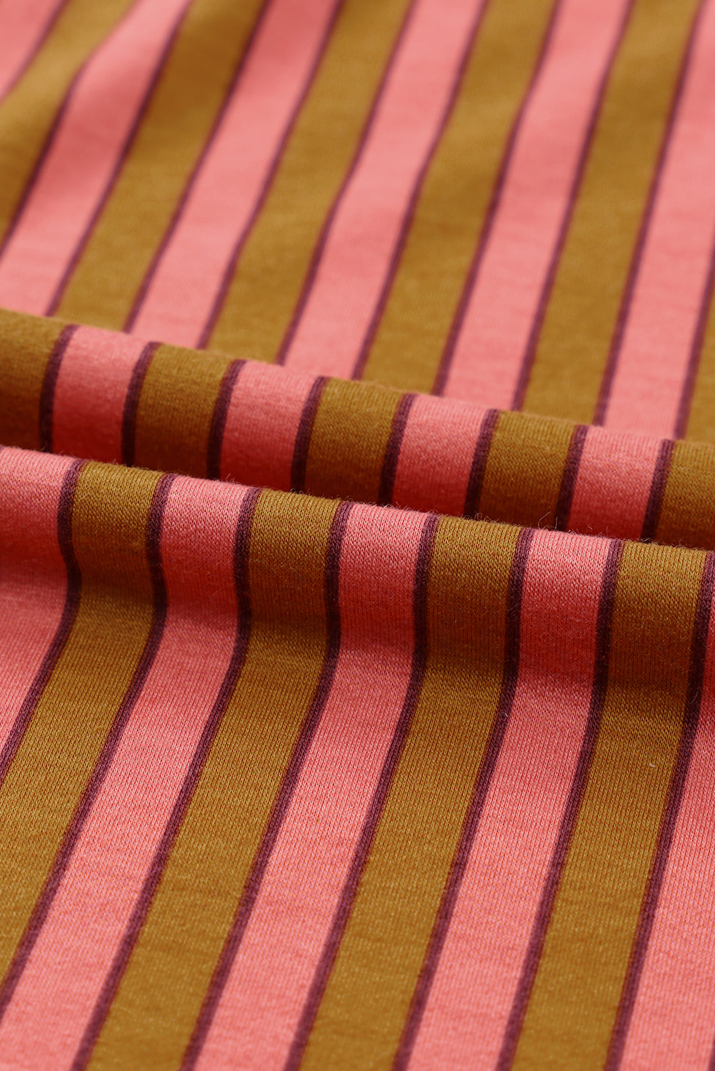 Stripe Tie Waist Buttoned Pocket Wide Leg Pants