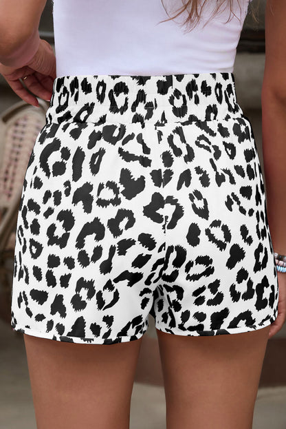 Leopard High Waist Athletic Shorts