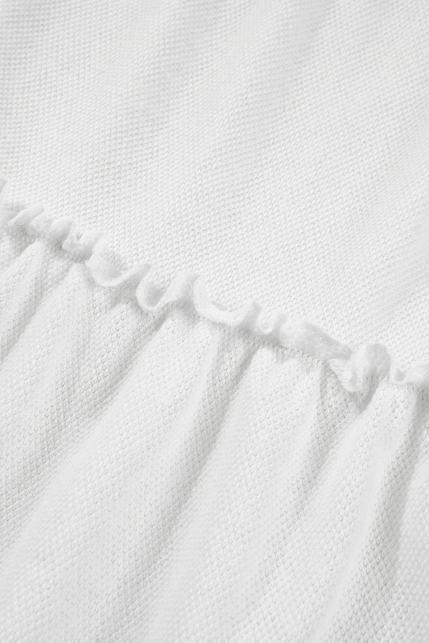 Solid Frilled Ruffle Tiered Tank Top