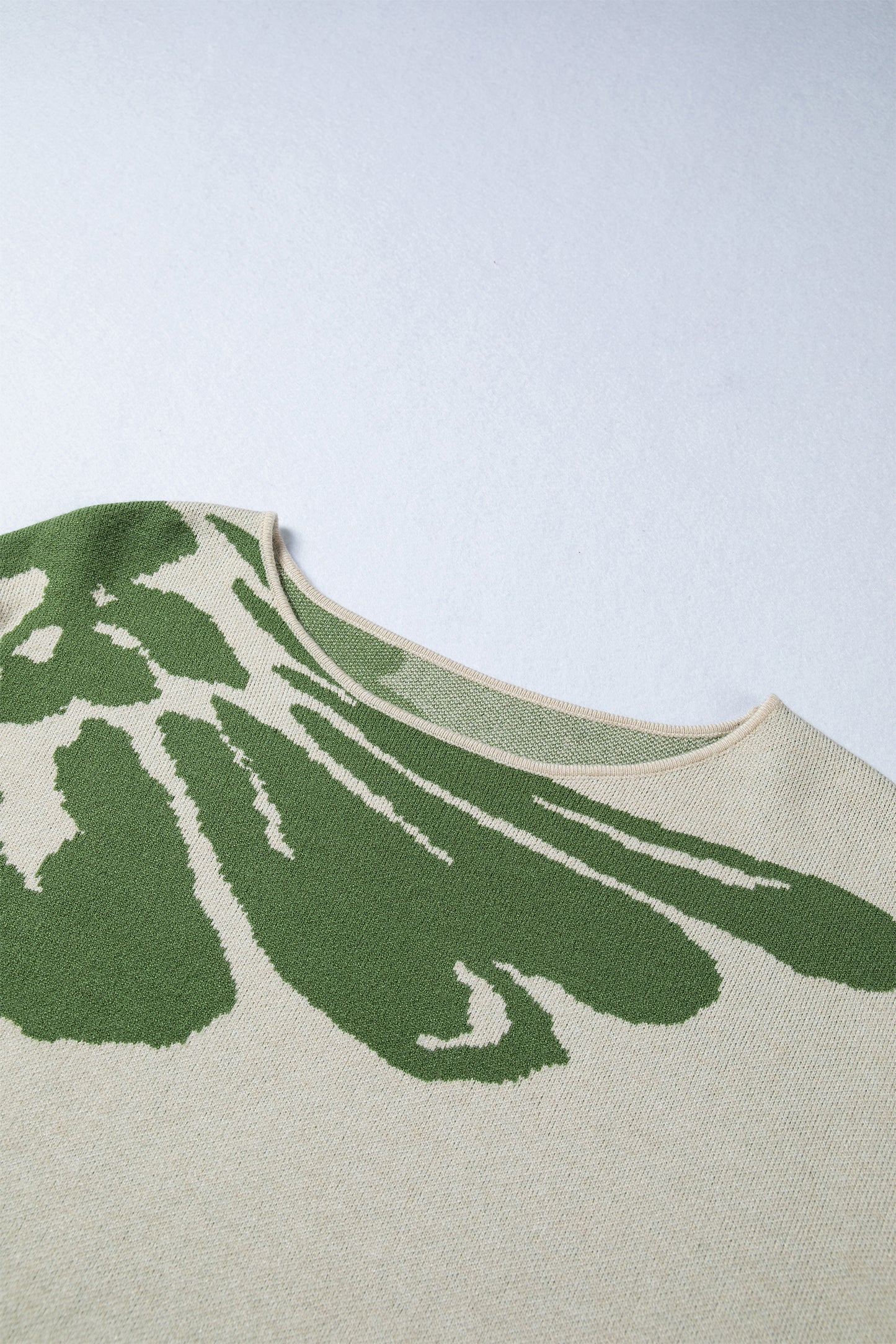 Floral Wide Long Sleeve Sweater