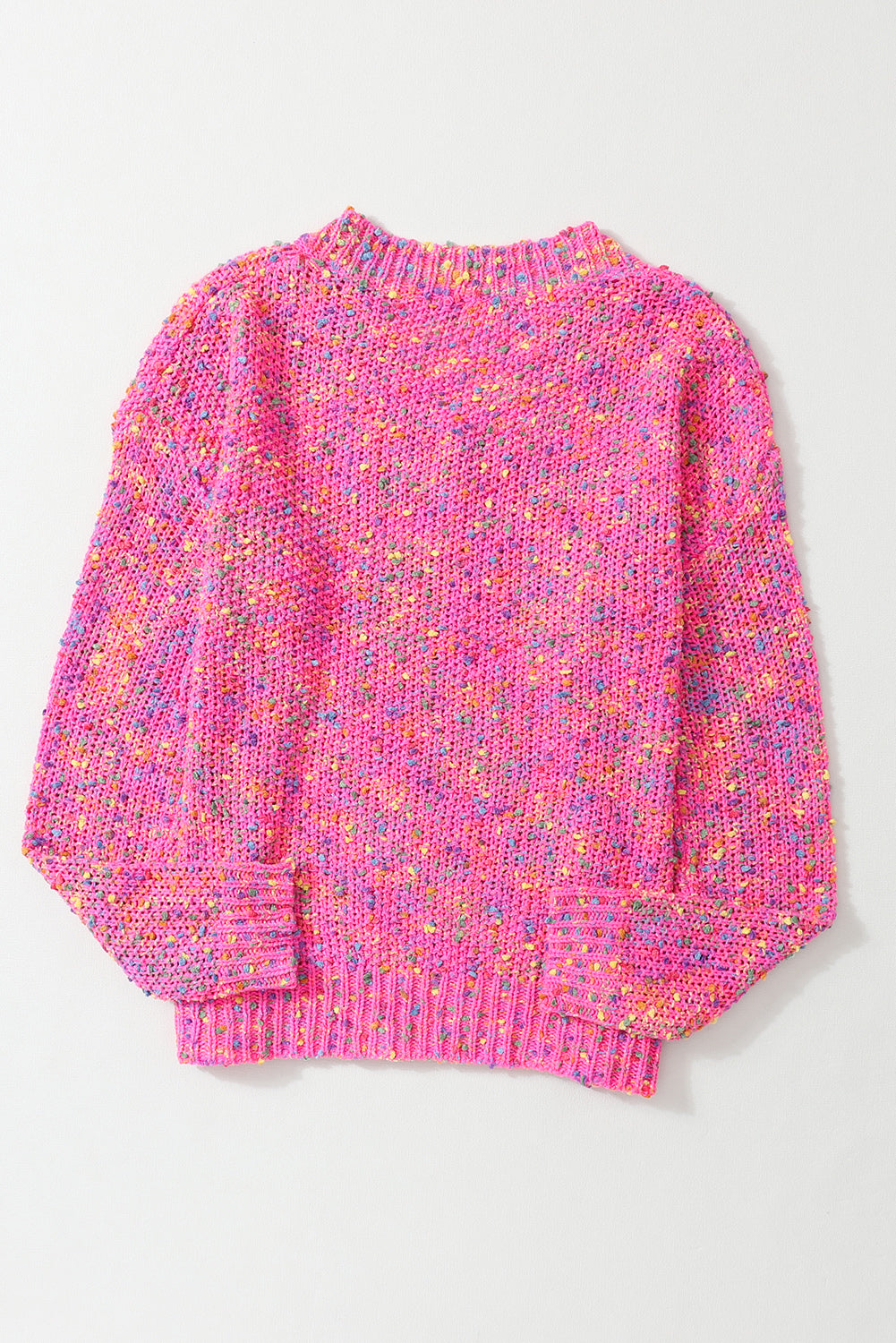 Dotted Confetti Knit V-Neck Sweater
