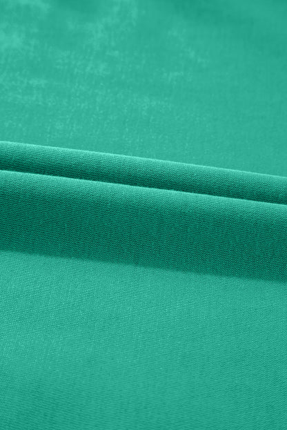 Solid Contrast Trim V-Neck Sleeveless Mini Dress