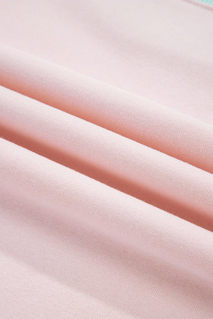 Stripe Colorblock Drop Shoulder Sweatshirt