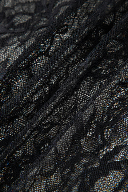 Solid Lace Patchwork Sleeveless Maxi Dress