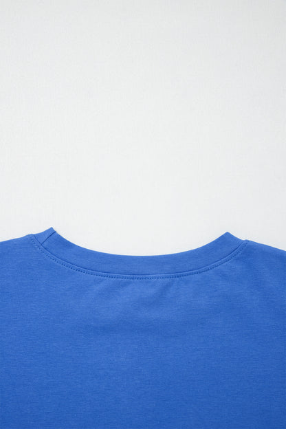 Varsity Stripe Crew Neck Short Sleeve T-Shirt