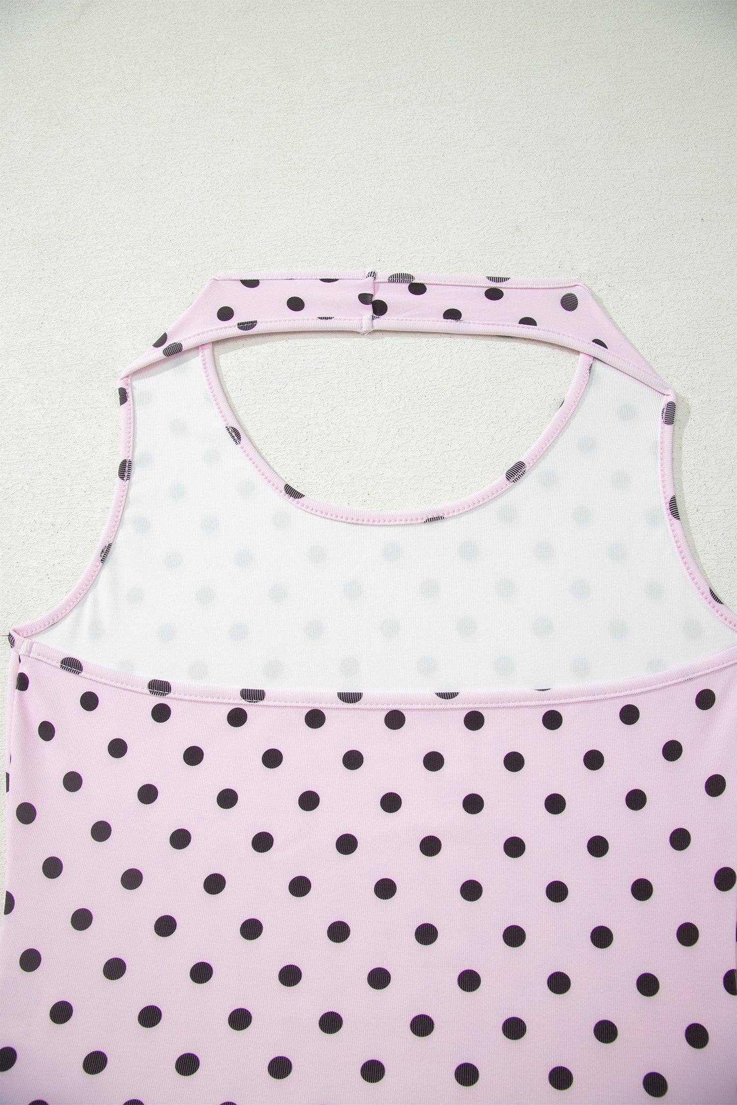 Polka Dot Halter Tank & Elastic Shorts Set