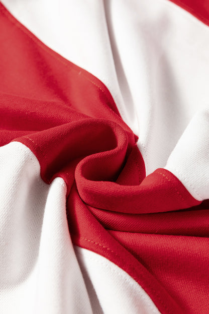 Colorblock Drop Shoulder Baggy Sweatshirt