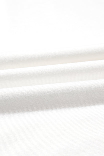 Colorblock Patchwork 3/4 Sleeve Chest Pocket T-Shirt