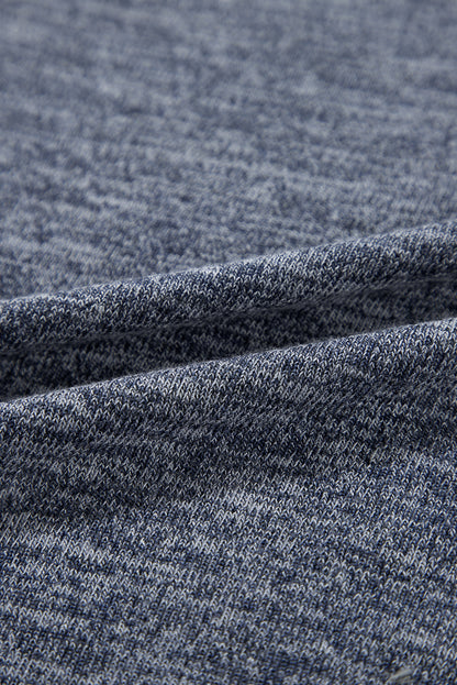 Floral Patchwork Ruffle Tiered Sleeve Crewneck Blouse