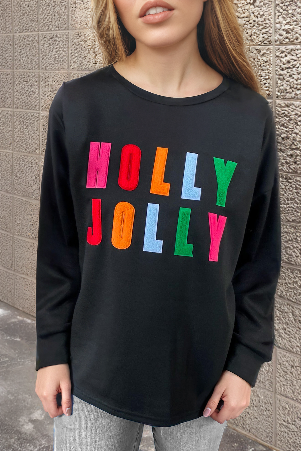 Holly Jolly Long Sleeve Top