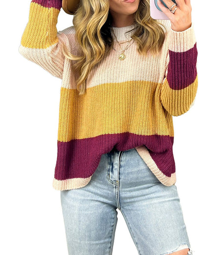 Colorblock Stripe Sweater