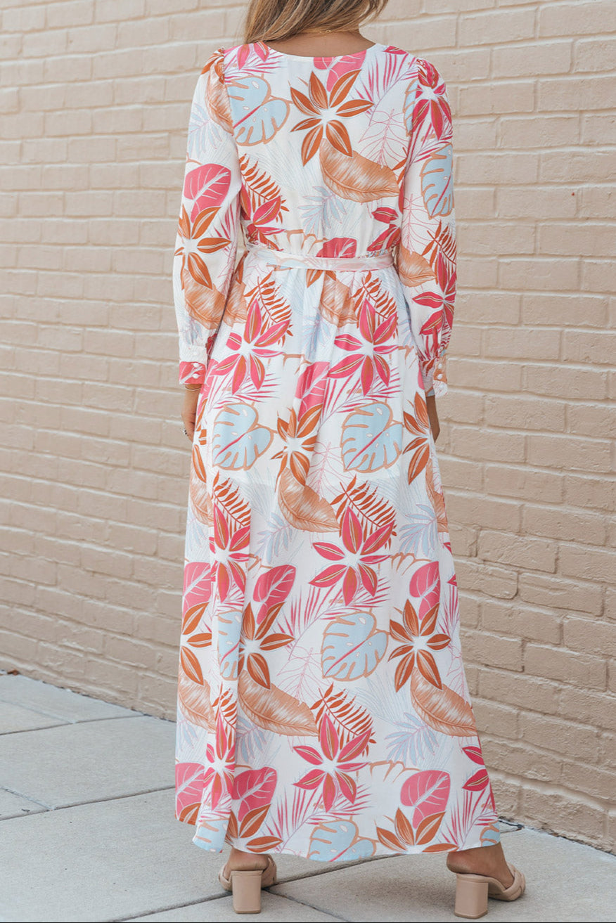 Floral Long Sleeve Maxi Dress