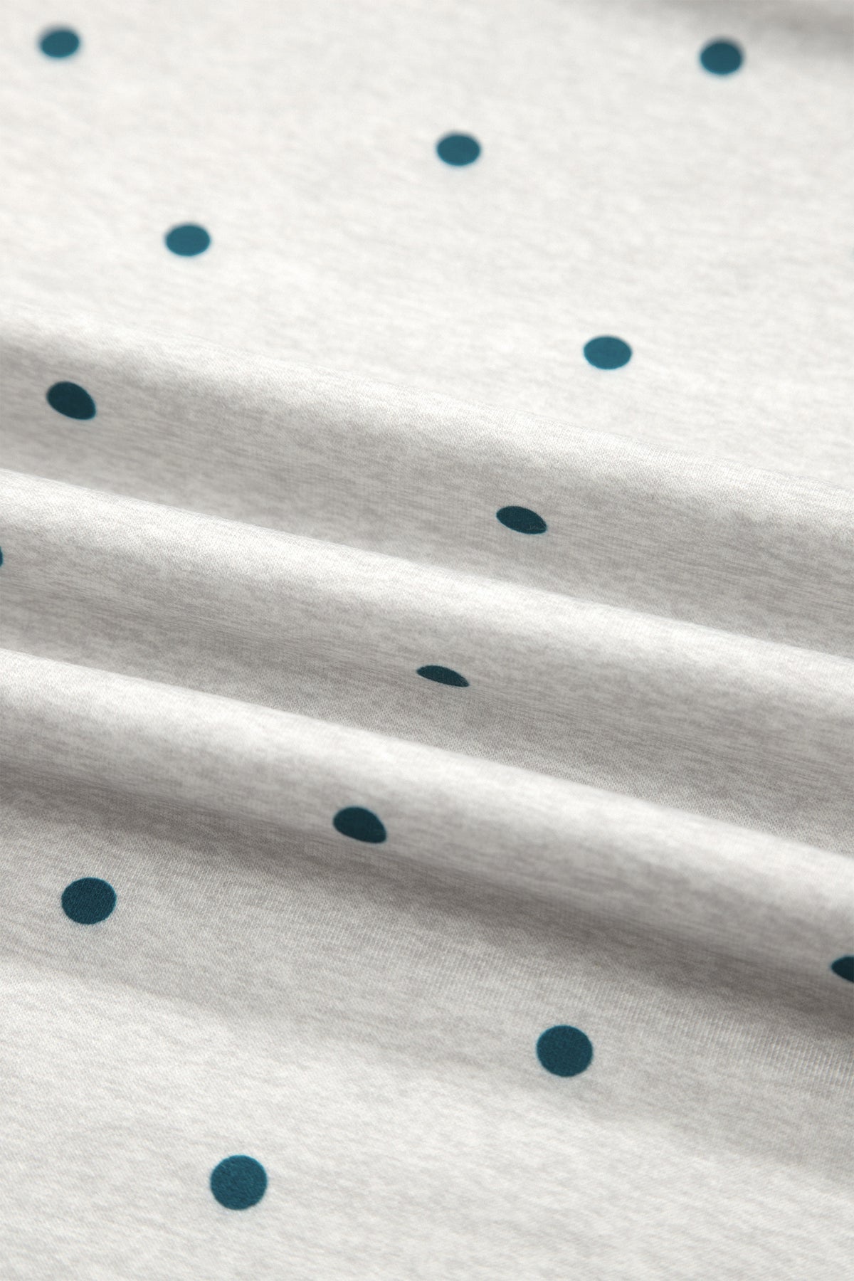 Polka Dot Piping Trim 3/4 Raglan Sleeve Top