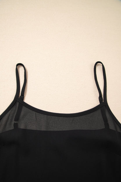 Abstract Dotted Sleeveless Maxi Dress