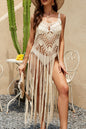 Fringed Macrame Beach Cover Dress