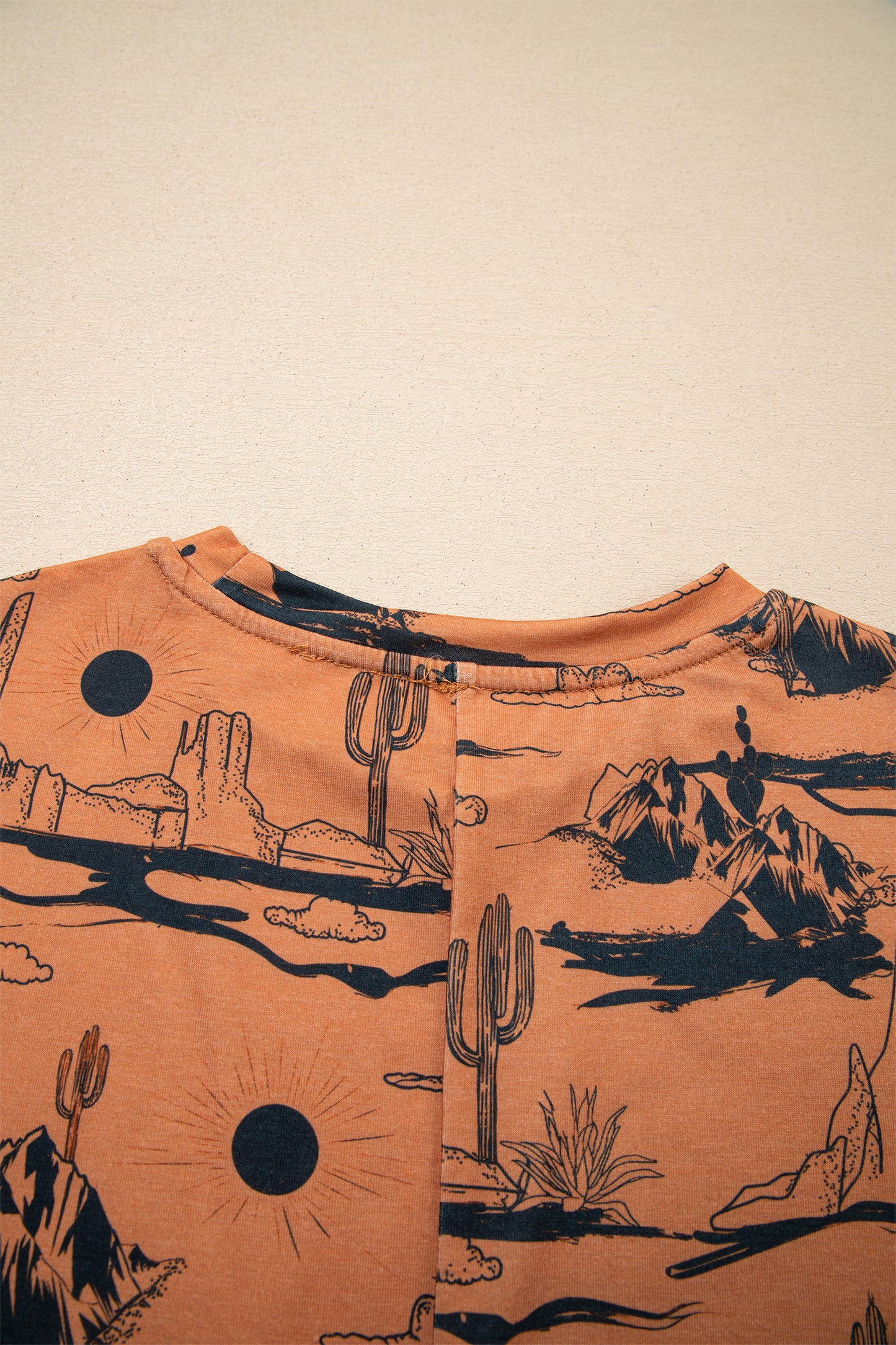 Western Desert Short Sleeve Knit Top