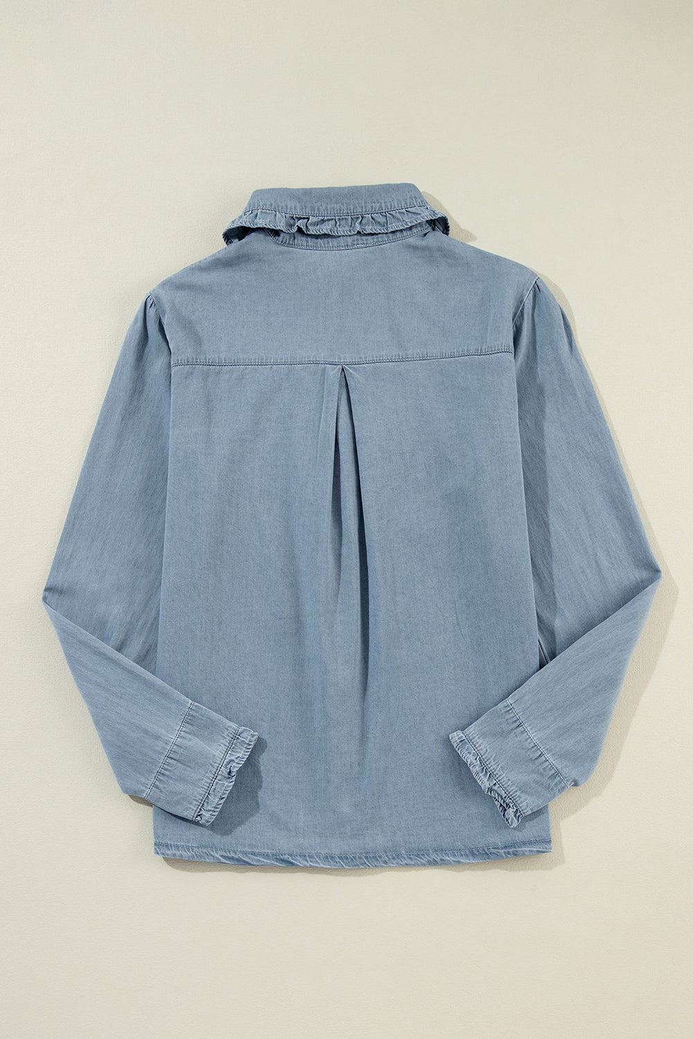 Chambray Western Collar Buttoned Shirt