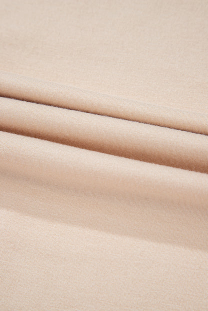 Tropical Polka Dot Patchwork Puff Sleeve V-Neck Blouse